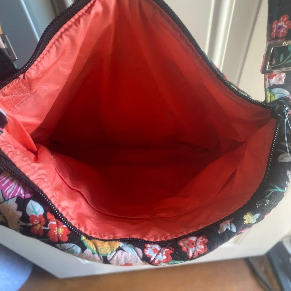 Vera Bradley Tangerine Twist Crossbody Messenger Bag Quilted Floral Colorful - Picture 6 of 12